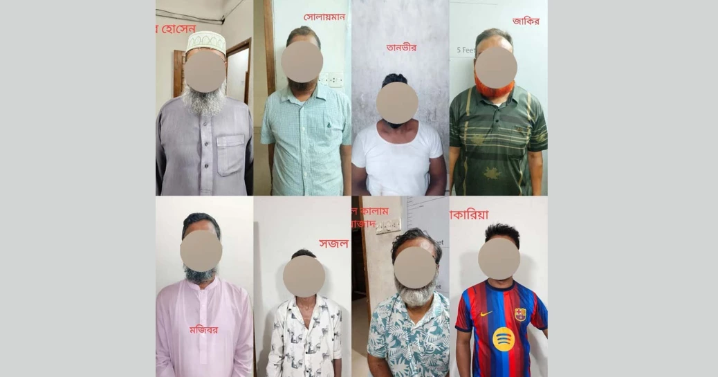 9 held over Tk 38 lakh robbery in Dhanmondi
