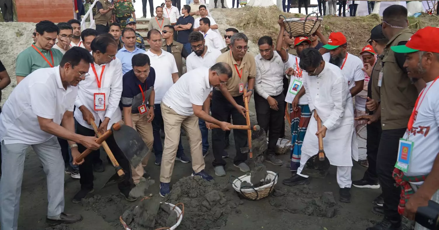 PM launches re-excavation of ‘Bishwa Khal’ in Chandpur