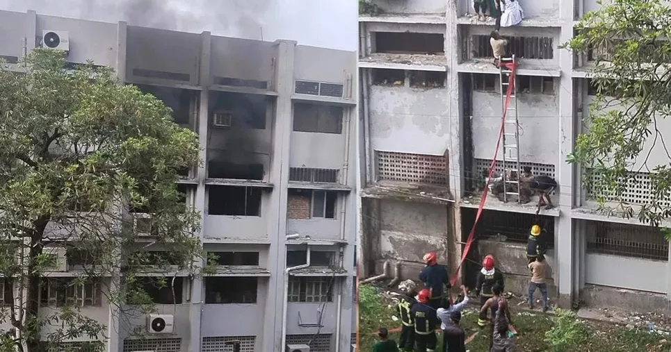 Fire at Khulna Medical College Hospital sparks panic, several  injured