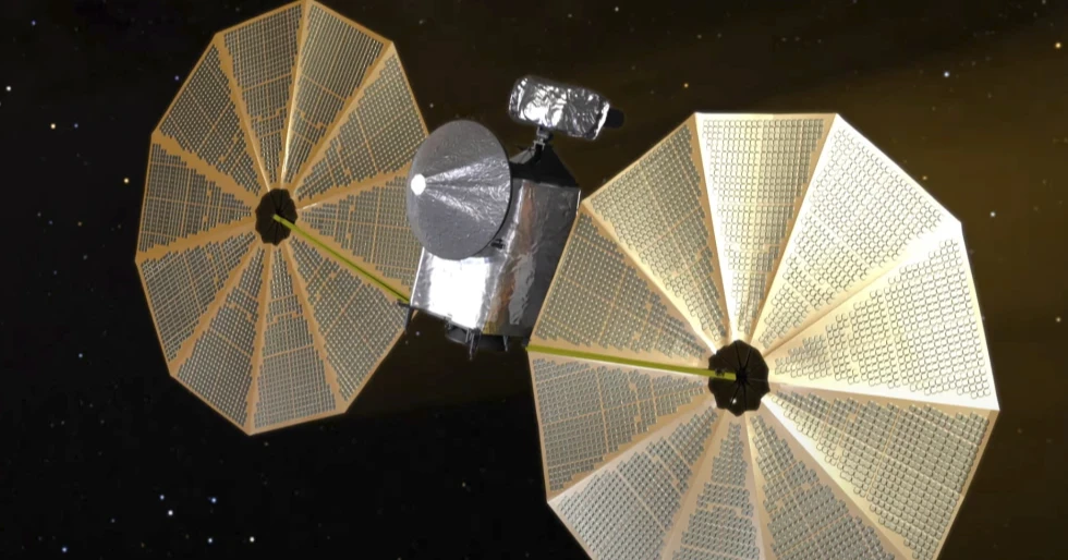 NASA’s Lucy spacecraft beams back pictures of an asteroid shaped like a lumpy bowling pin