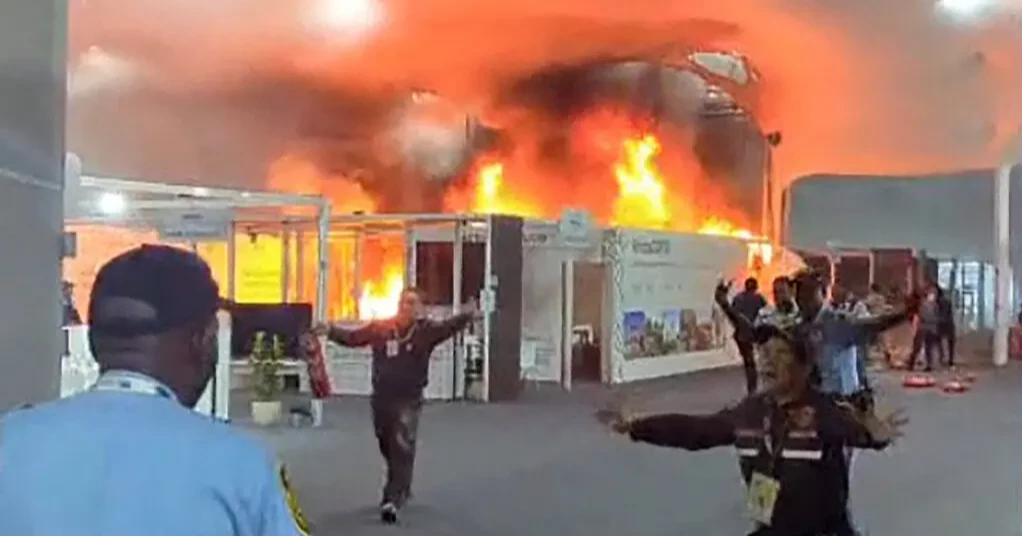 Fire forces evacuation at COP30 climate summit in Brazil