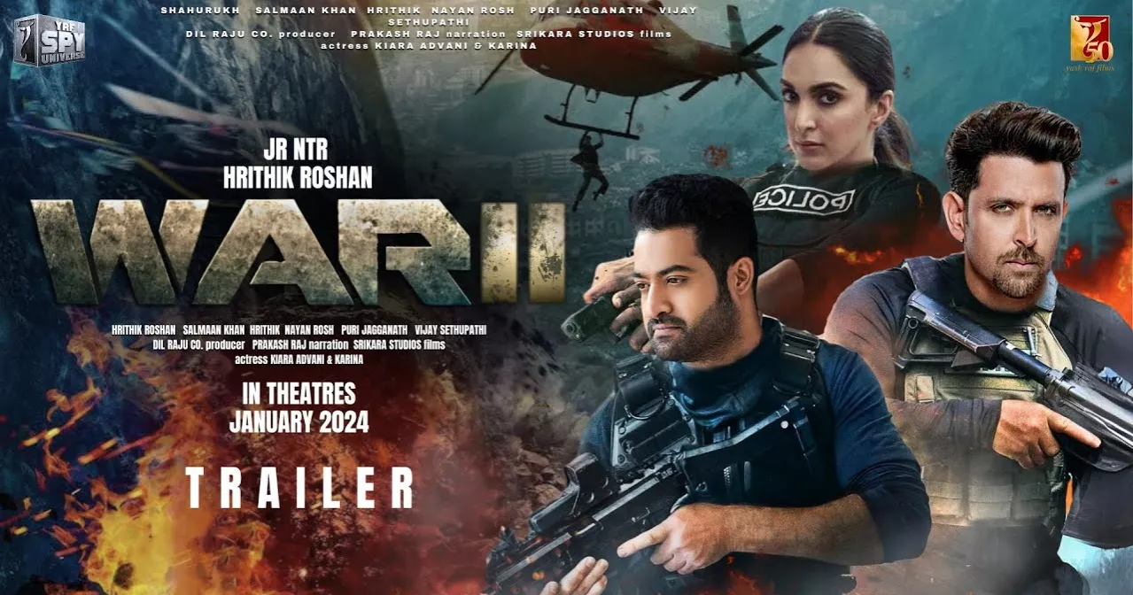 War 2 Teaser: Hrithik Roshan, Jr. NTR, and Kiara Advani Poised for an Epic Bollywood-Tollywood Crossover