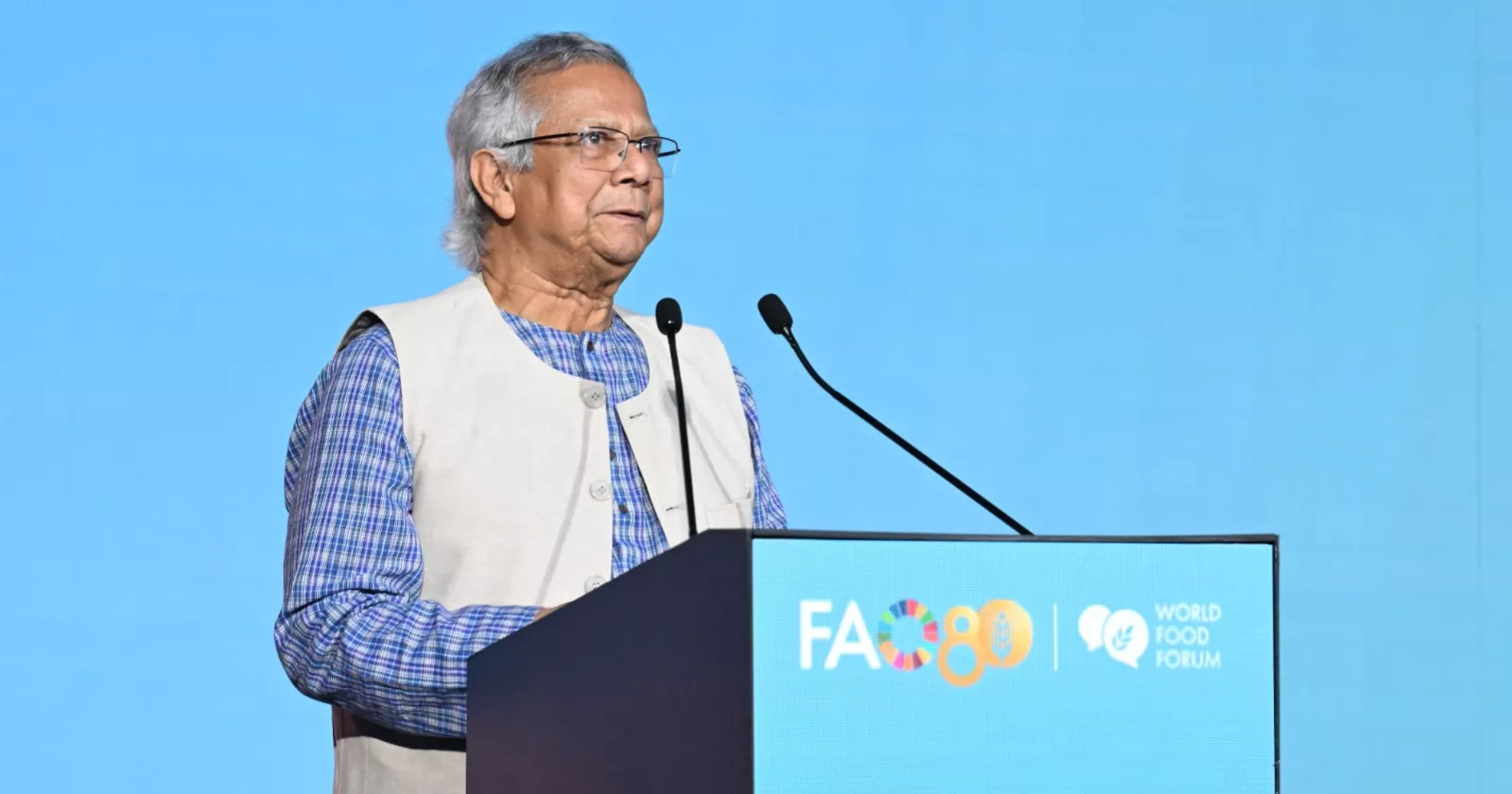 Stop wars, end hunger, ensure food access in conflict zones: Prof Yunus tells global leaders