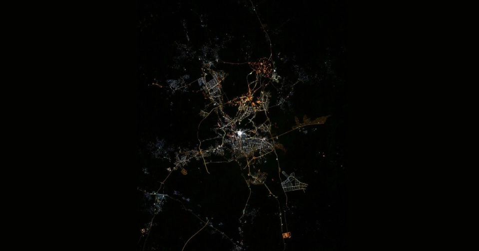 Mecca's Kaaba seen like a bright light from 400k km above earth; picture goes viral