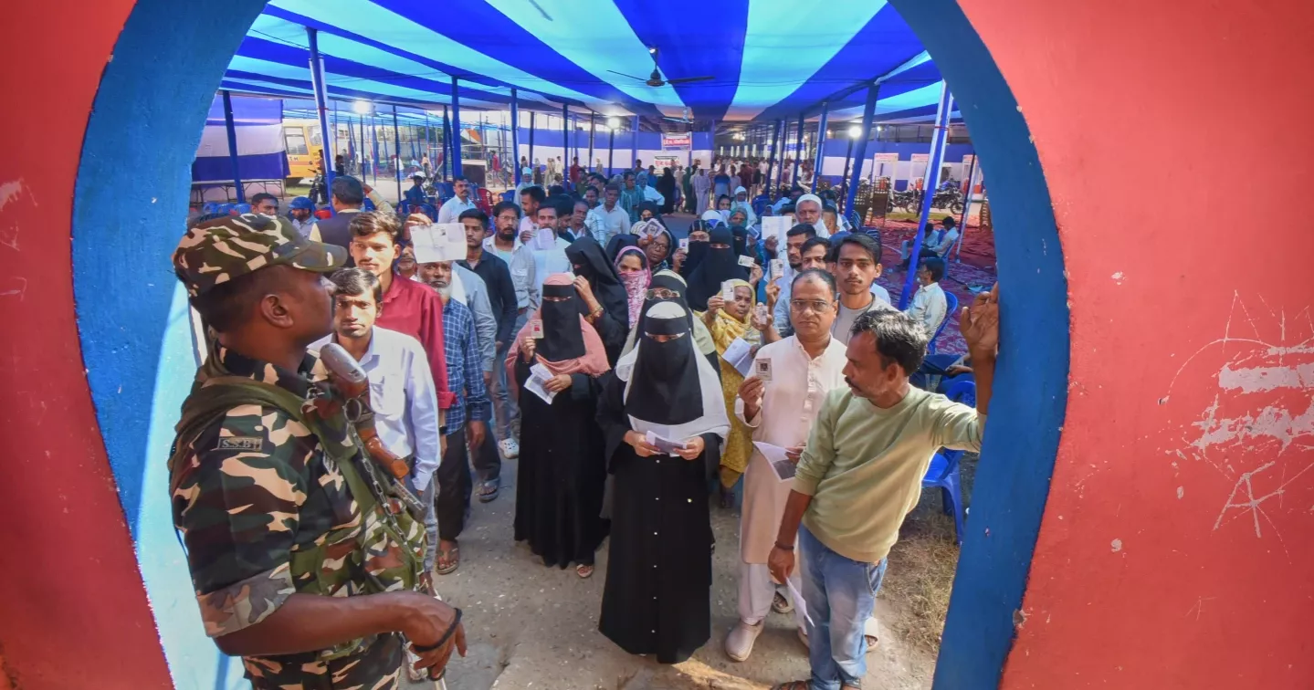 Indians vote in Bihar state election seen as key test for Prime Minister Modi