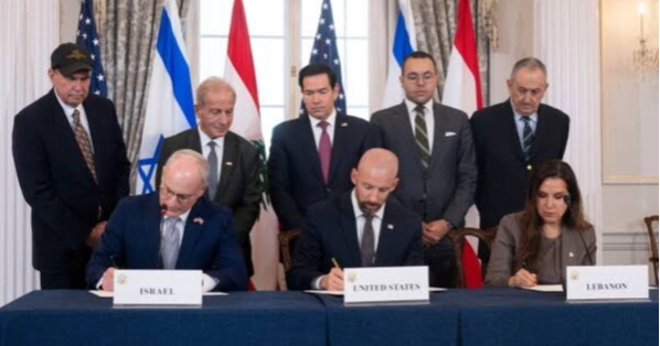 US says Israel and Lebanon sign framework agreement in ‘first step’ toward peace