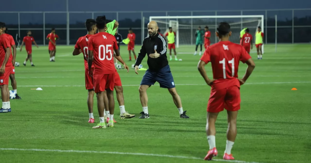 Bangladesh football team practices for 3rd consecutive day in Saudi Arabia