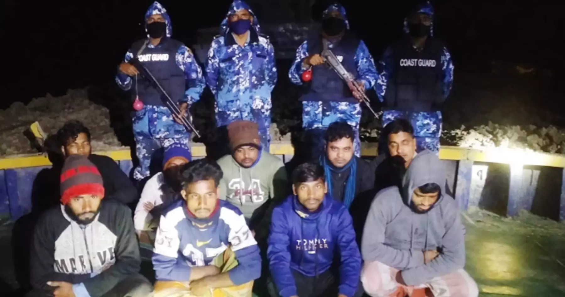 Illegal soil extraction: 2 bulkheads seized from Meghna, 9 detained