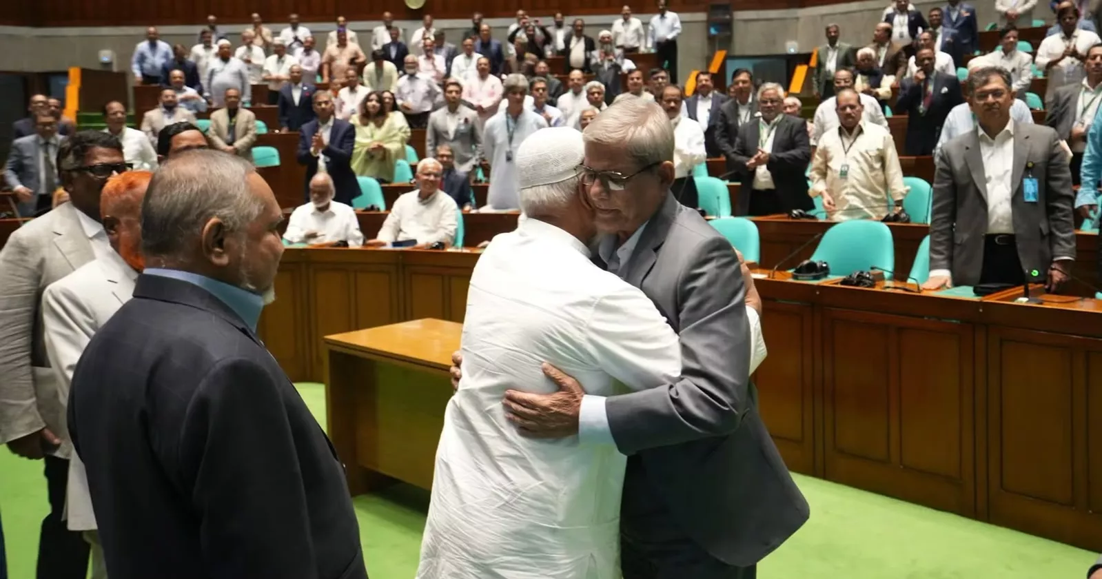 Opposition leader greets Mirza Fakhrul