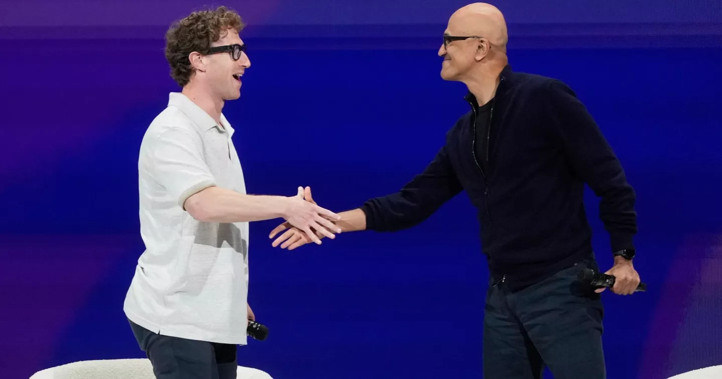 Meta launches AI app, Zuckerberg chats with Microsoft CEO Satya Nadella at developer conference