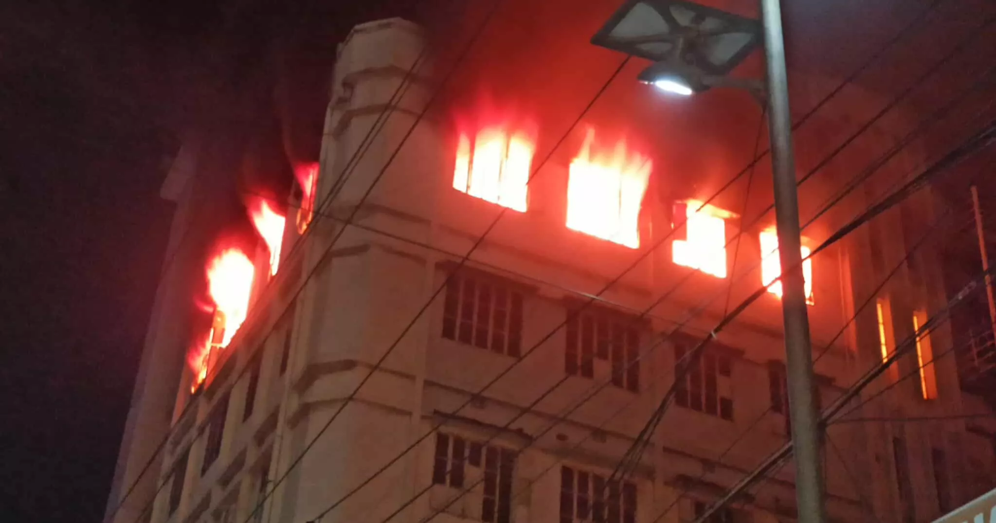 Fire at Mirpur Community Center Building