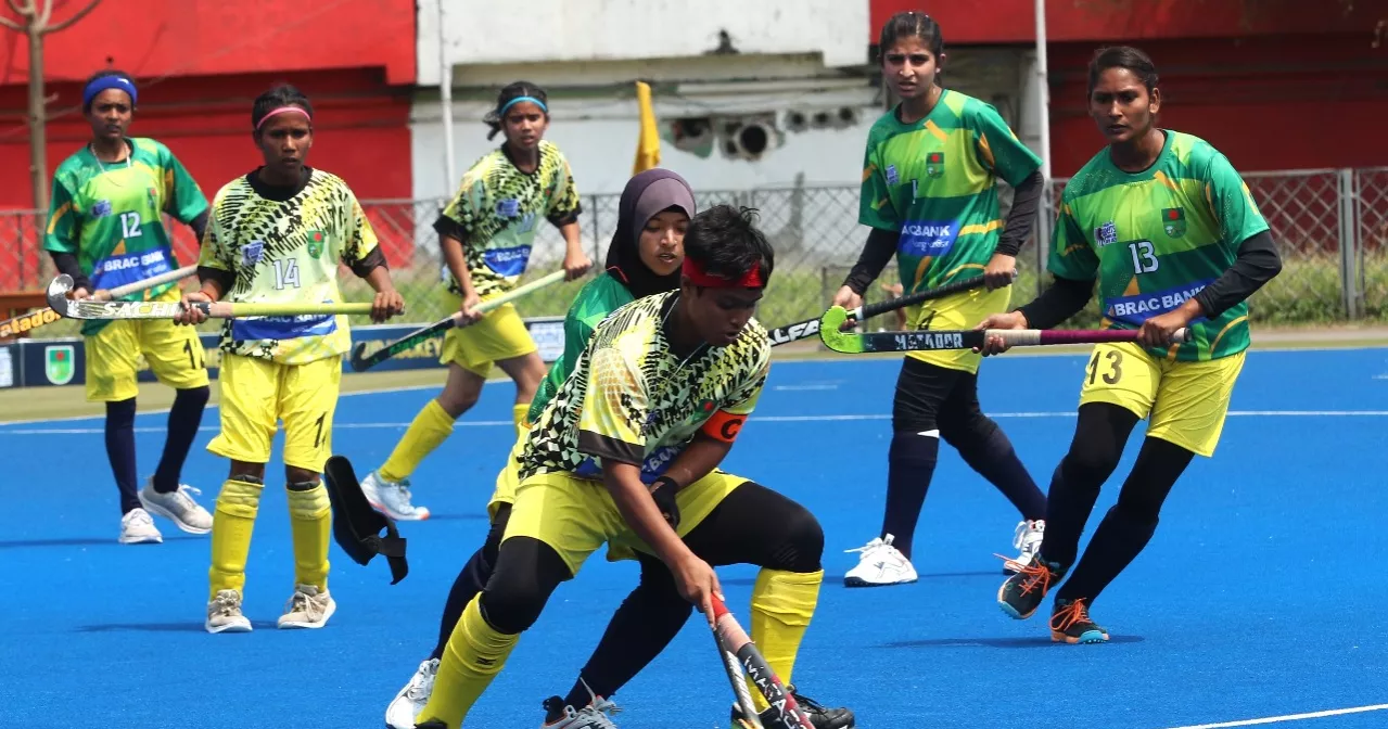 Kishoreganj DSA crushes Cumilla DSA 18-0 in Women's Hockey Development Cup