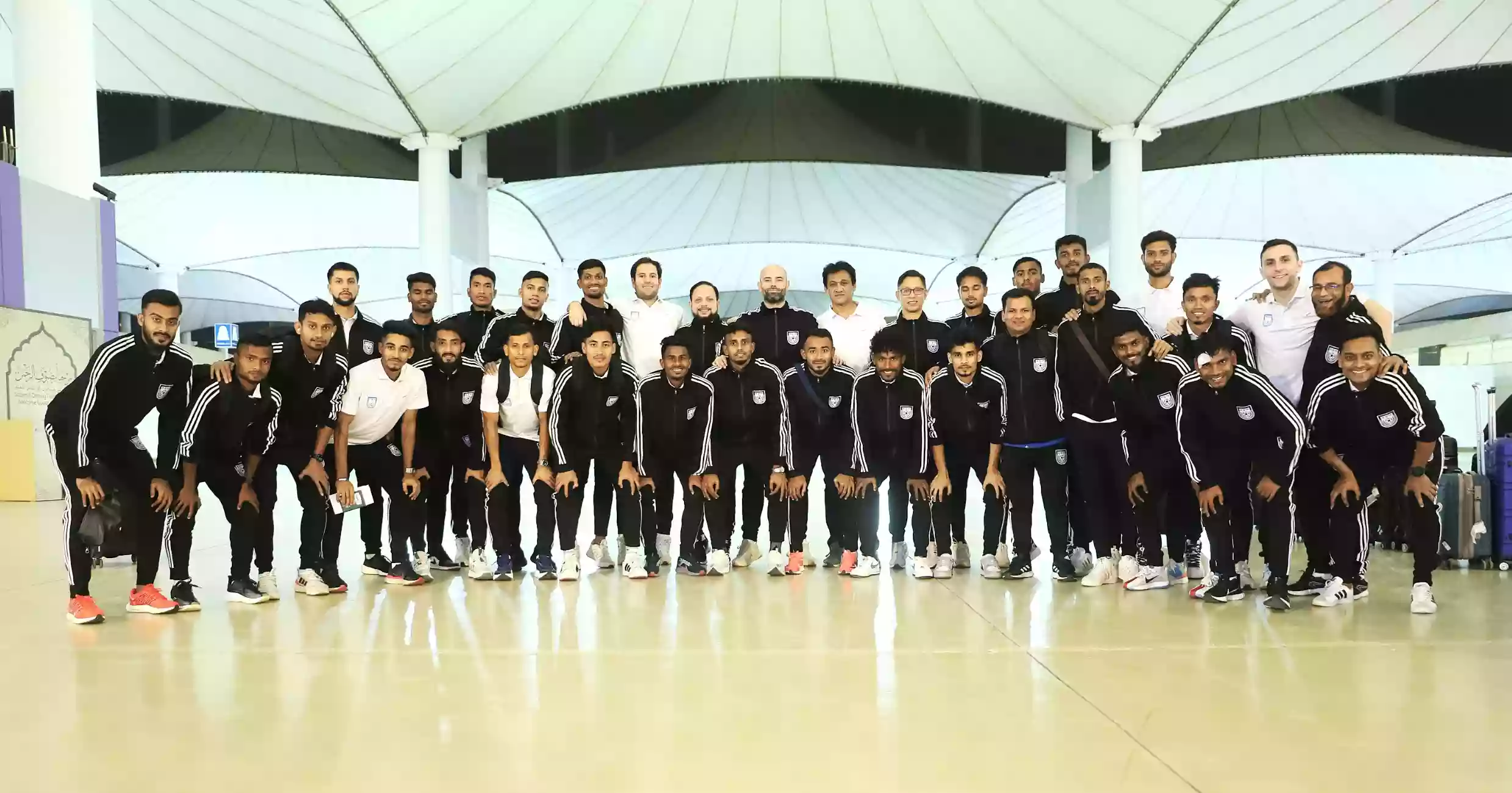 Bangladesh national football team reach Saudi Arabia for intensive training