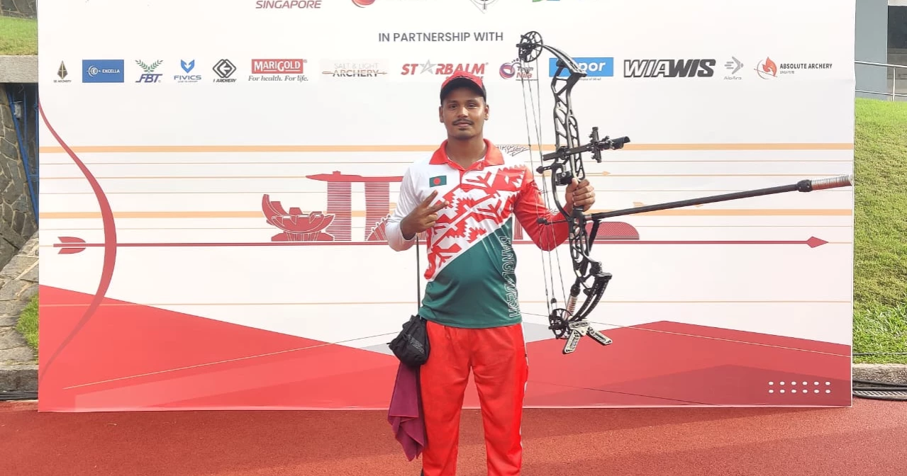 Asia Cup Archery: Bangladeshi archer Abdur Rahman Alif enters gold medal race, Himu Bachar battle for bronze medal