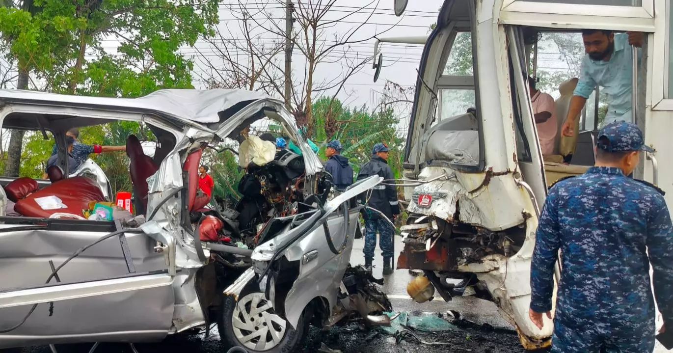 Bride returning from her wedding party among 12 killed in Bagerhat road crash