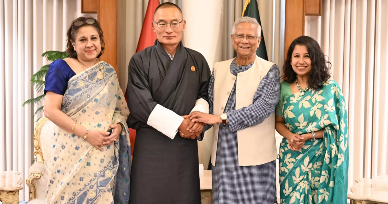 Bhutanese PM Tobgay meets Prof Yunus