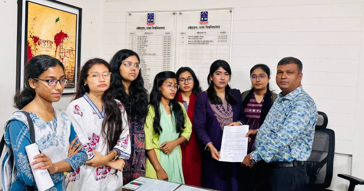 DU female students demand action against gender discrimination