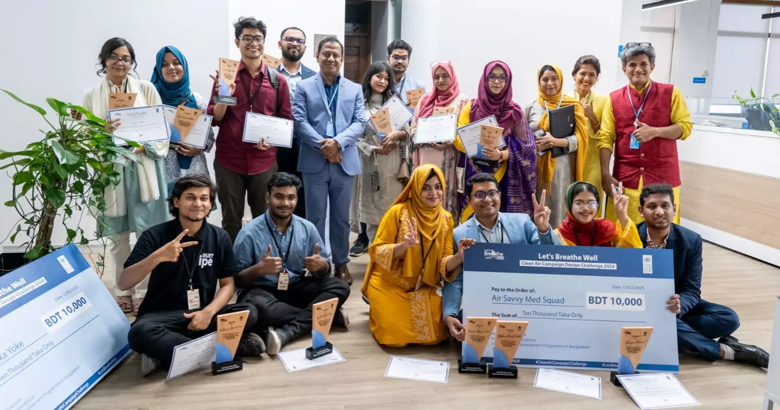 UNDP awards university clubs for raising air pollution awareness