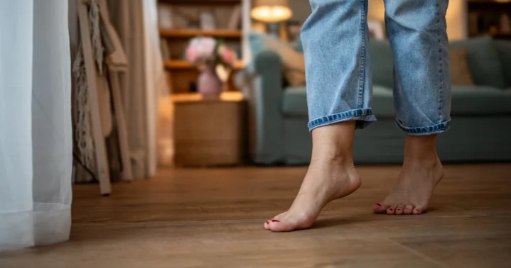 Surprising health benefits of walking barefoot at home