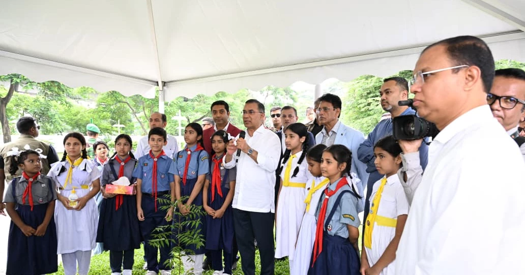 PM encourages schoolchildren to plant, care trees for a greener Bangladesh