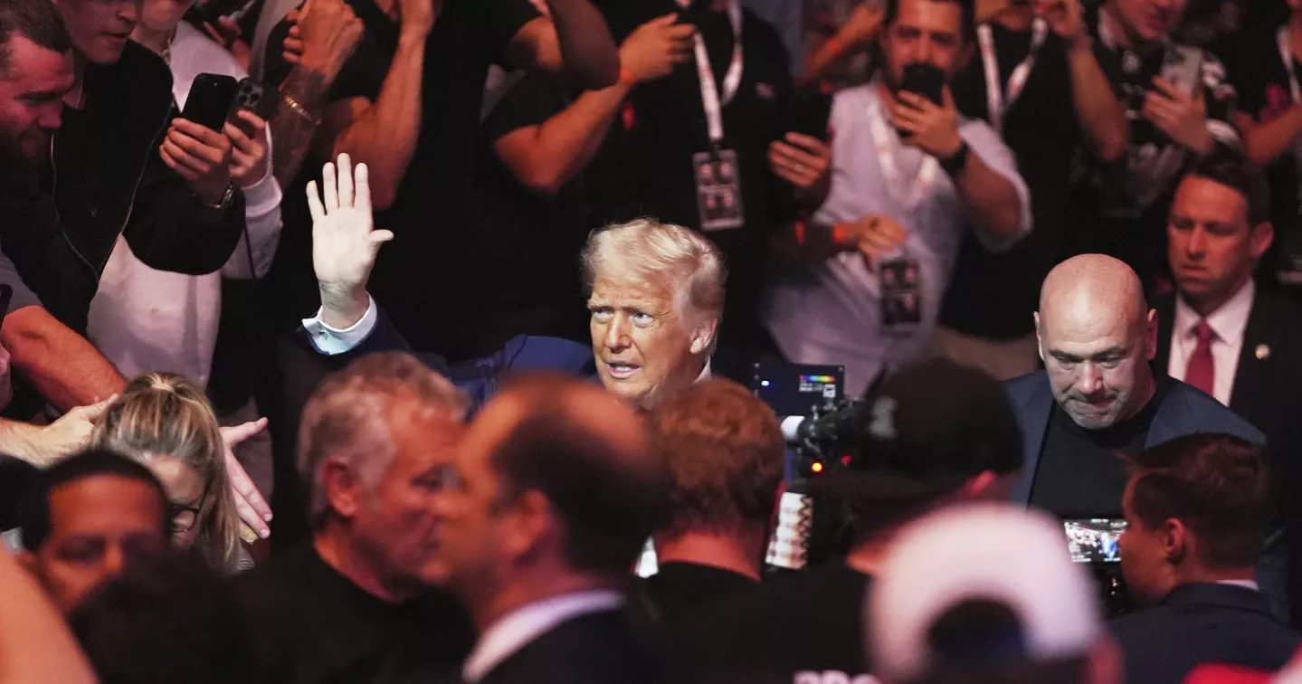 Trump attends UFC Championship in New Jersey, pausing Musk feud for night of fights