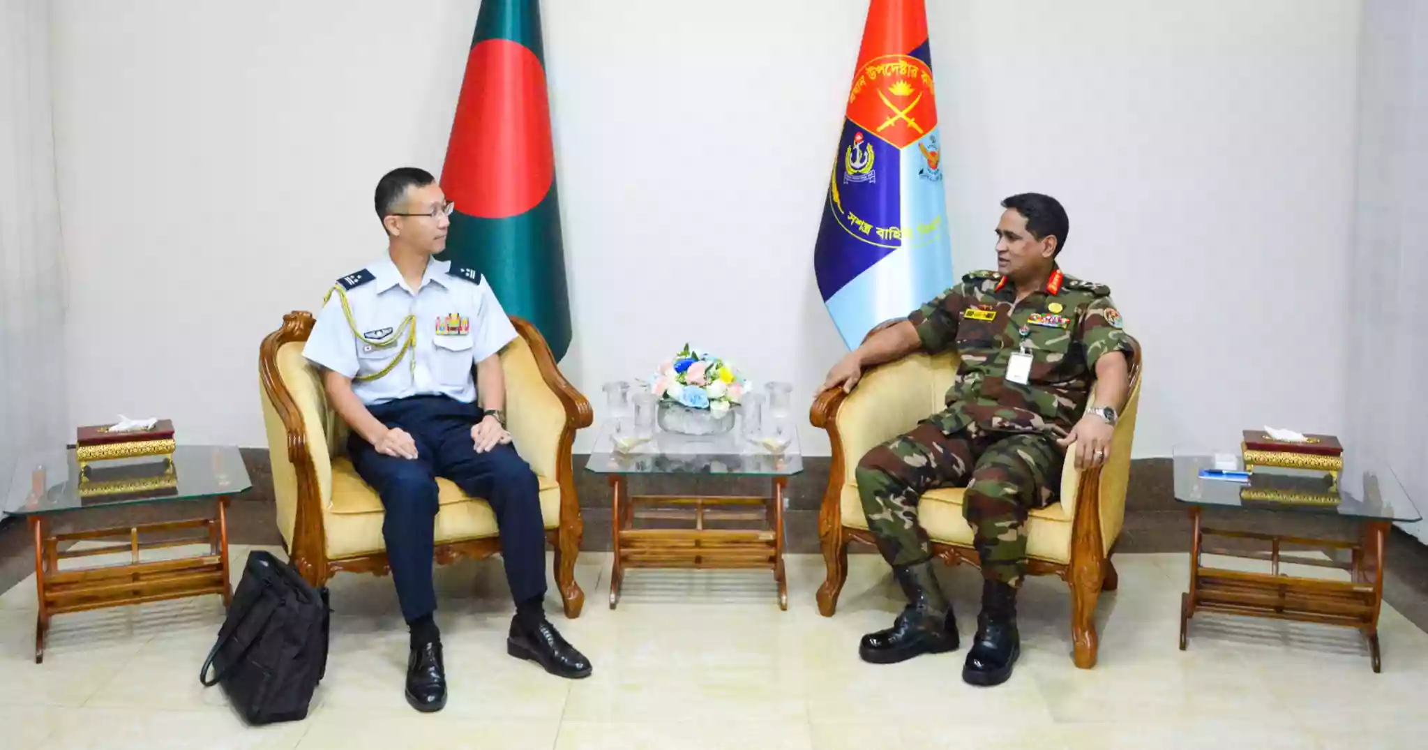 Non-resident Air Attache of Japan calls on Principal Staff Officer  of Armed Forces Division (AFD)