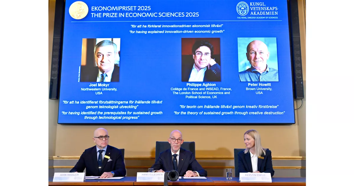 3 economists win Nobel for research on innovation-driven growth