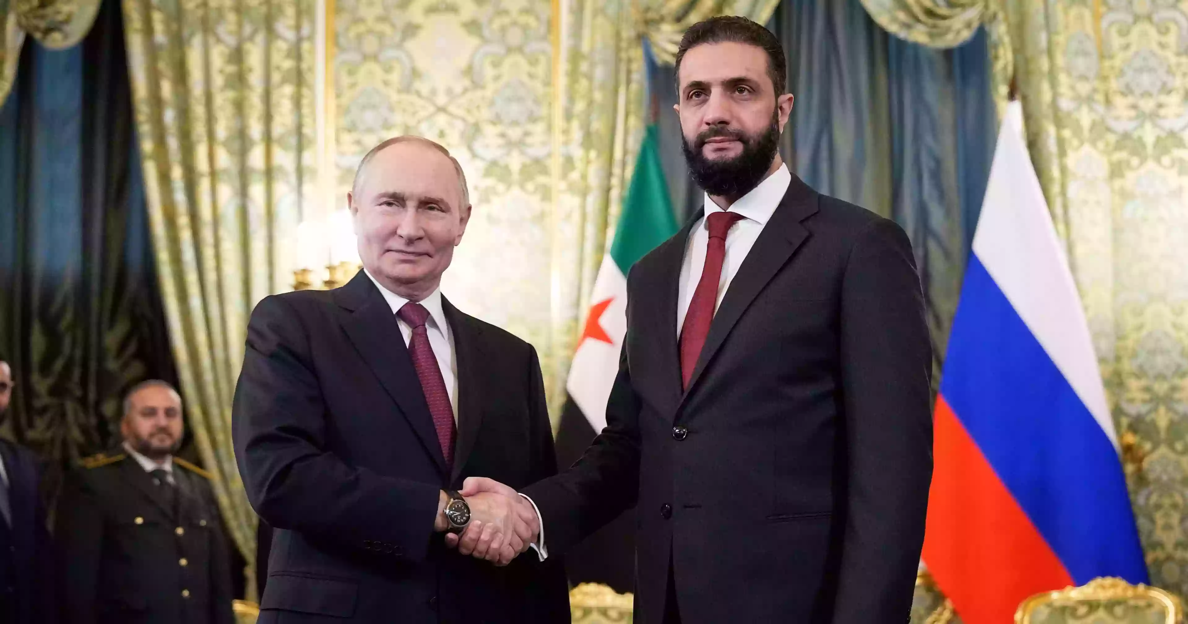 Syria’s interim leader meets Putin in Moscow to discuss future ties