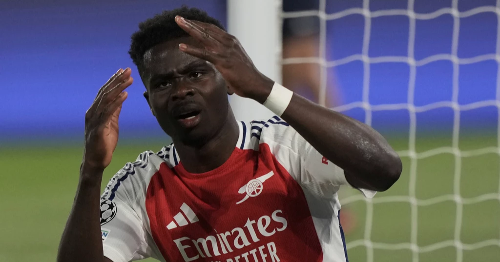 Bukayo Saka misses sitter against PSG and Arsenal misses out again