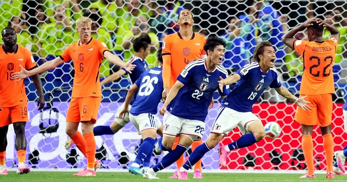 Japan's fighting spirit frustrates Dutch in thrilling 2-2 draw
