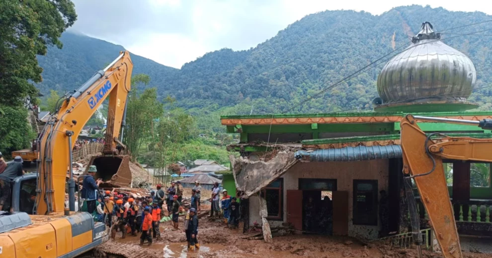 Landslide and flash floods hit Indonesia’s Sumatra island, leaving 16 dead and 6 missing