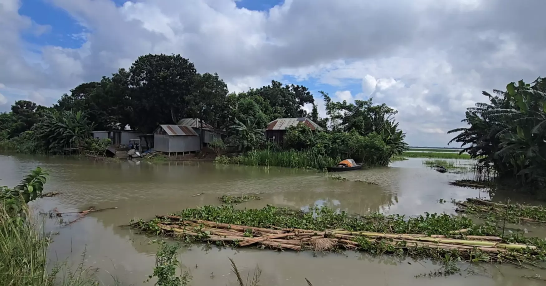 Residents suffer as water levels rise in three rivers of Faridpur