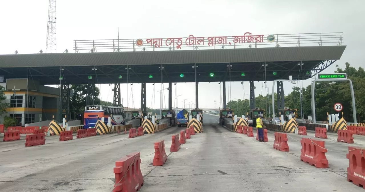 Padma Bridge ETC toll revenue surpasses Tk 10 crore, vehicle registrations top 1,000