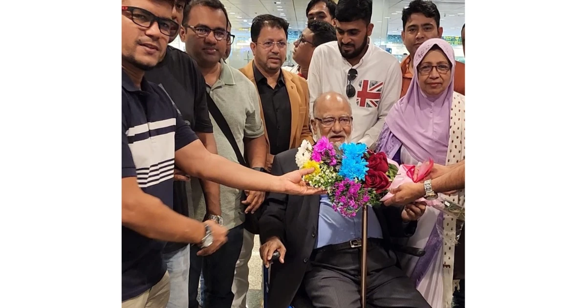 BNP leader Khandaker Mosharraf off to Singapore for health check-up