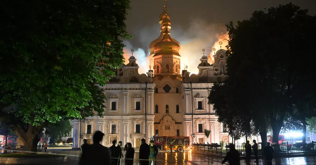 Russian strike hits historic Kyiv religious site, kills 5 in Kharkiv