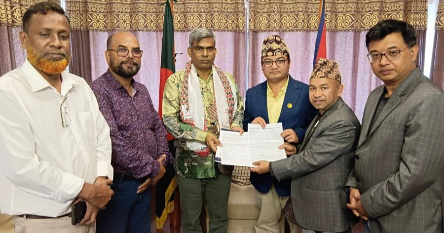 Int’l Mother Tongue Journalist Confce declaration handed over to Bangladesh Ambassador in Nepal