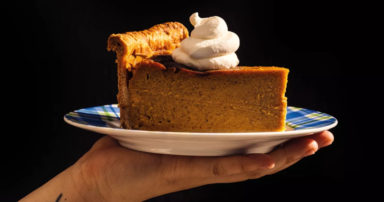 What do you get when pumpkin pie collides with deep-dish pizza?
