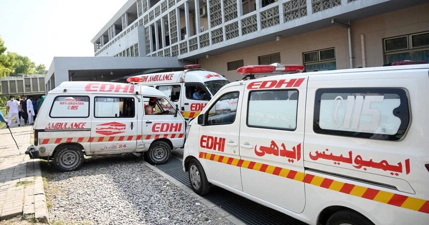Oxygen cylinder blast inside ambulance kills at least 10 in Pakistan