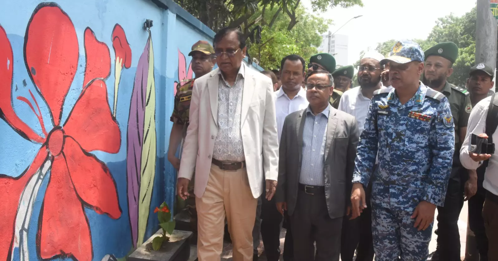 DSCC beautifies Dhaka Medical footpath, seeks public support to sustain it