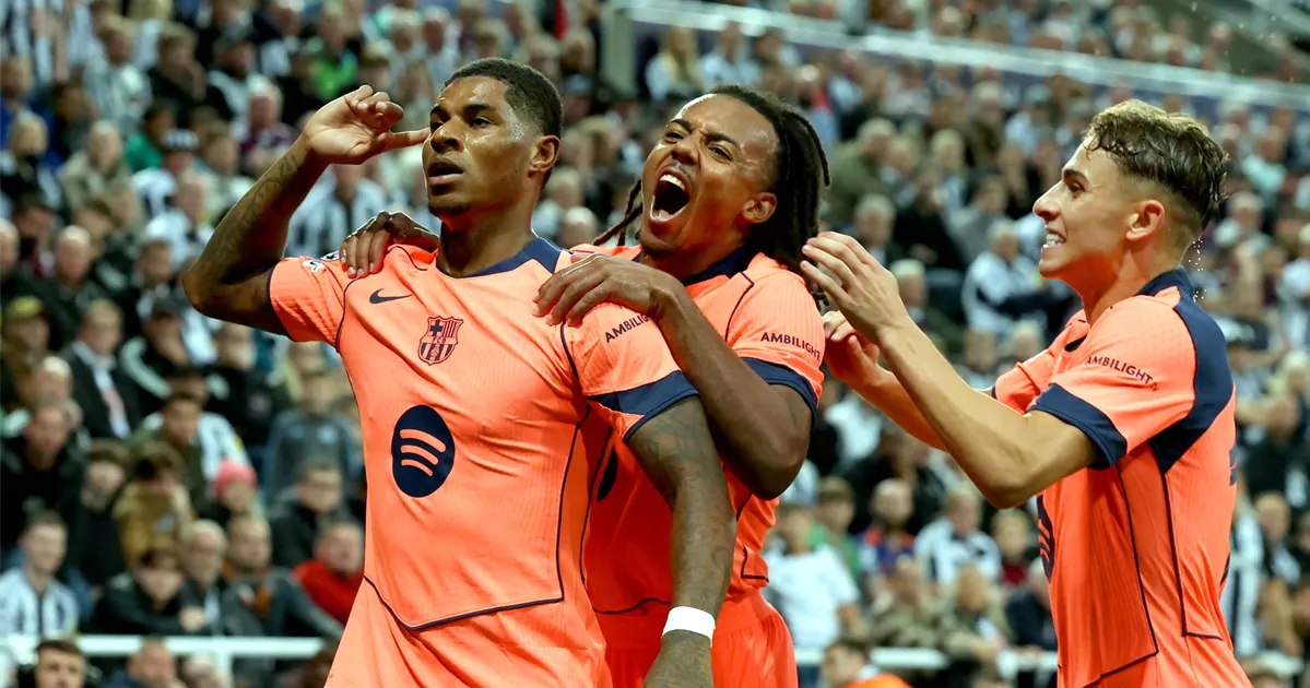 Rejuvenated Rashford's brace helps Barcelona edge out Newcastle at St James'