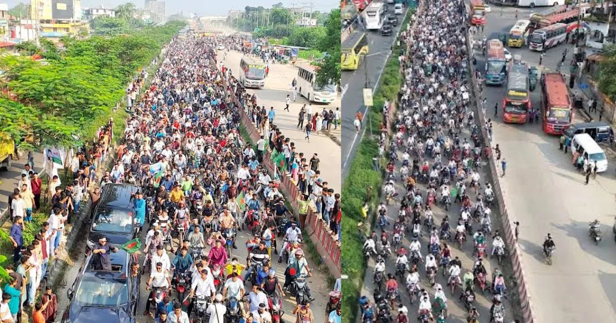 Over 5,000 motorcyclists rally demanding division status for Cumilla 