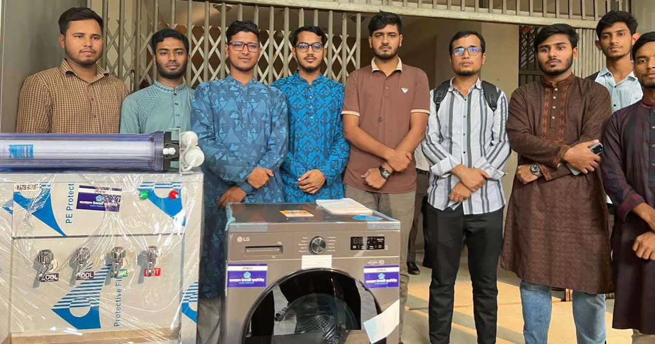 Chhatra Shibir installs washing machine, water filter at JnU hall
