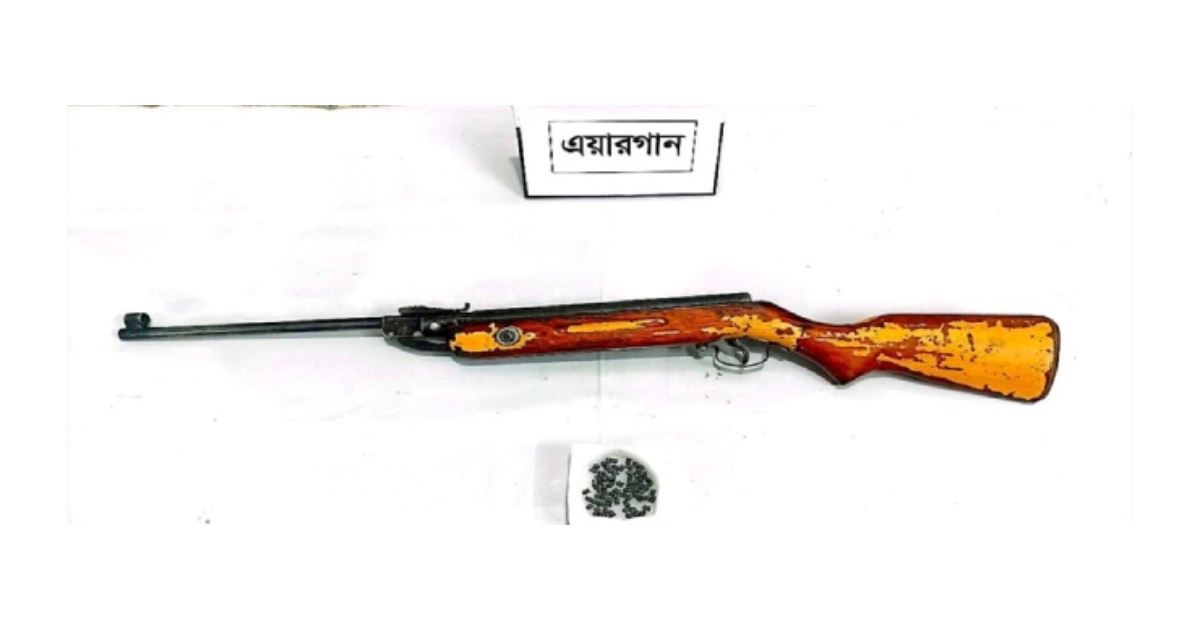 Foreign pistol, airgun recovered in Brahmanbaria