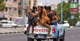 Airstrikes hit Yemen’s capital as drone attack targets tanker near Strait of Hormuz