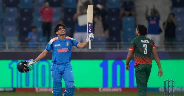 ICC Champions Trophy 2025: Gill’s ton guides India to a comfortable win over Bangladesh