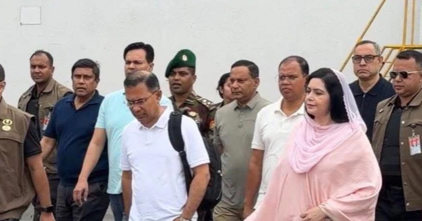 PM arrives in Sylhet with wife on first official visit