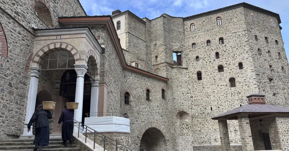 Earthquakes damage centuries-old monasteries in a secluded religious community in Greece