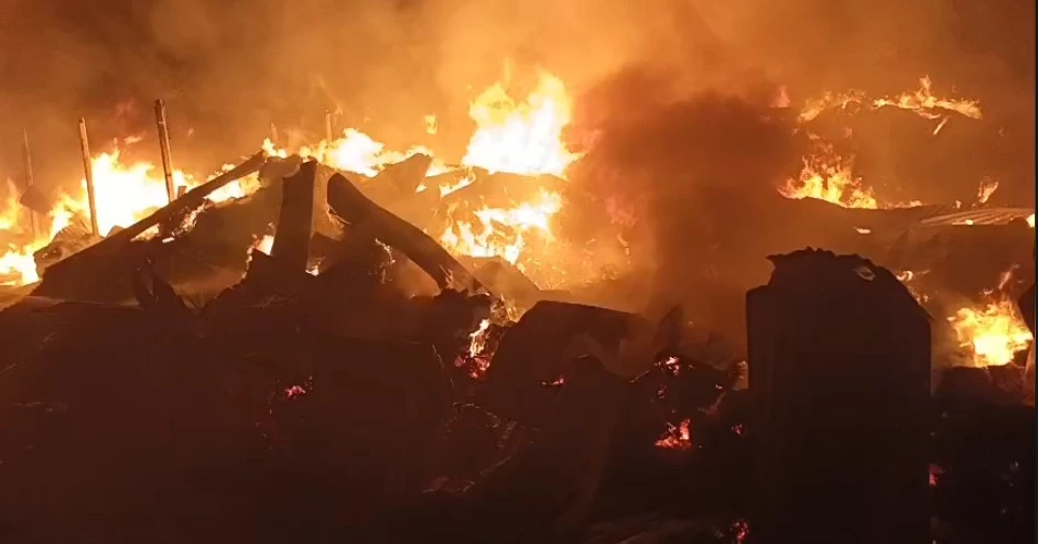 Gazipur scrap warehouse fire under control