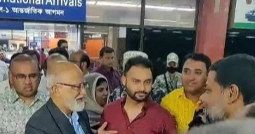 BNP’s Dr Mosharraf returns home from Singapore