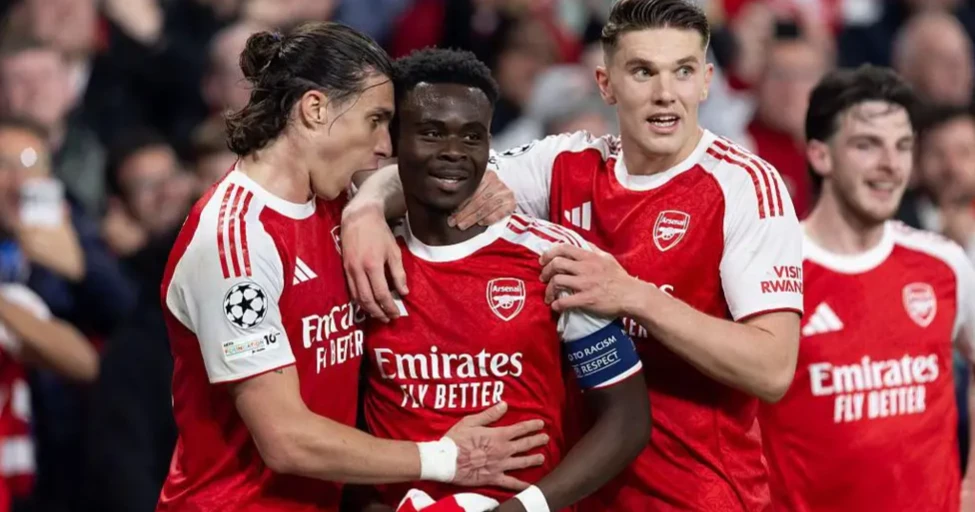 Saka sends Arsenal into first Champions League final in 20 years